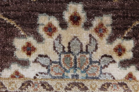 Pishavar Beige Hand Knotted 211 X 53 Area Rug 250-27425 Image 10