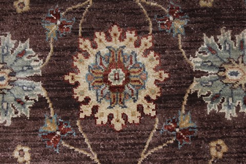 Pishavar Beige Hand Knotted 211 X 53 Area Rug 250-27425 Image 6