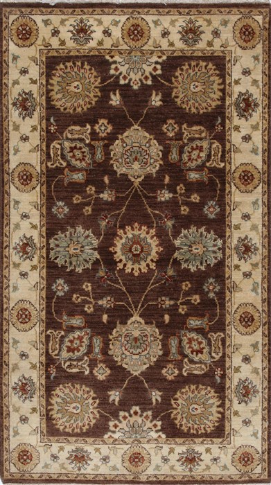 Pishavar Beige Hand Knotted 211 X 53 Area Rug 250-27425 Image 0