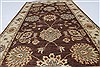 Pishavar Beige Hand Knotted 211 X 53  Area Rug 250-27425 Thumb 4