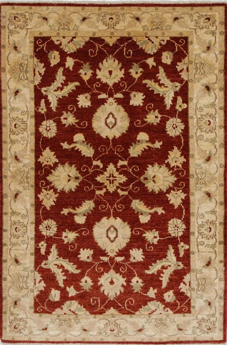 Pishavar Beige Hand Knotted 33 X 411  Area Rug 250-27428 Image 0