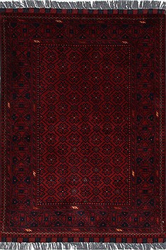 Kunduz Blue Hand Knotted 3'4" X 4'6"  Area Rug 250-27431