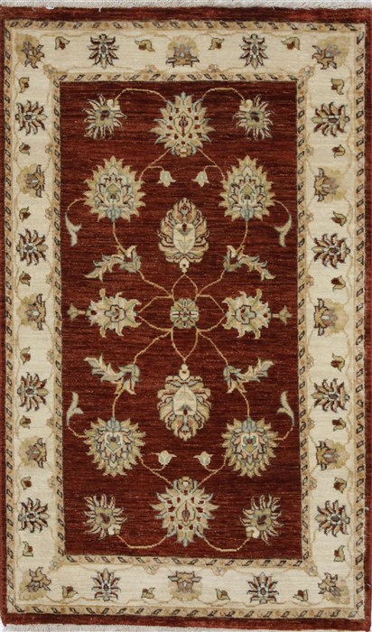 Ziegler Beige Hand Knotted 31 X 50  Area Rug 250-27432 Image 0