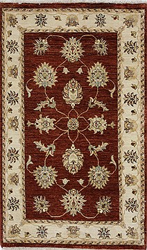Ziegler Beige Hand Knotted 3'1" X 5'0"  Area Rug 250-27432