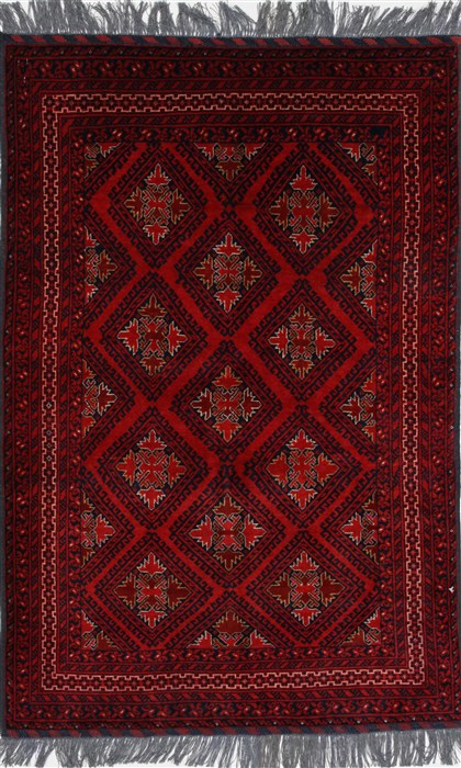 Kunduz Blue Hand Knotted 31 X 49 Area Rug 250-27434 Image 0