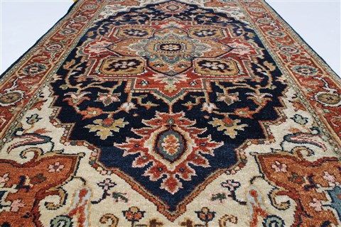 Serapi Brown Hand Knotted 210 X 411 Area Rug 250-27436 Image 1