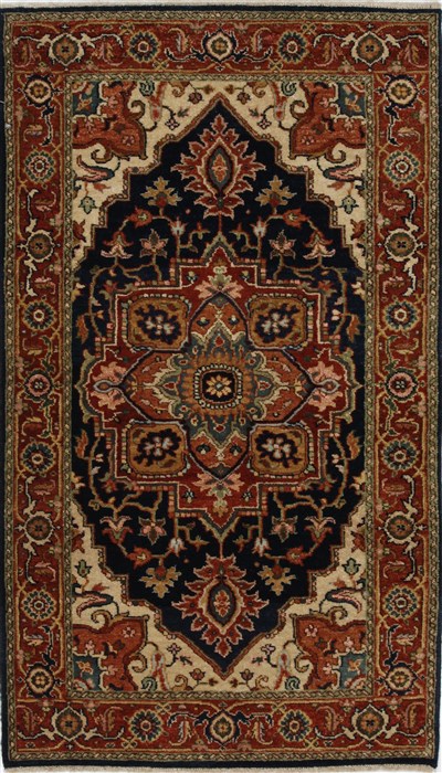 Serapi Brown Hand Knotted 210 X 411 Area Rug 250-27436 Image 0