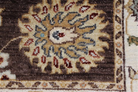 Ziegler Beige Hand Knotted 31 X 52 Area Rug 250-27438 Image 10