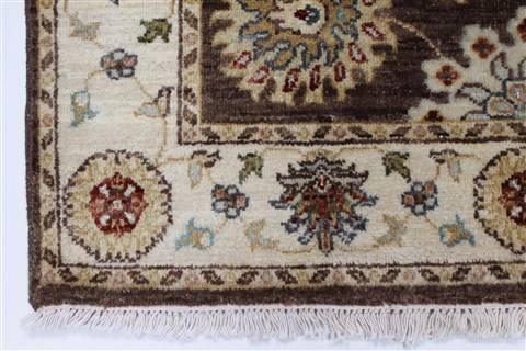 Ziegler Beige Hand Knotted 31 X 52 Area Rug 250-27438 Image 7