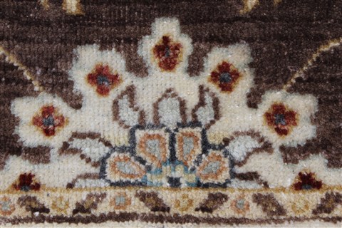 Ziegler Beige Hand Knotted 31 X 52 Area Rug 250-27438 Image 9