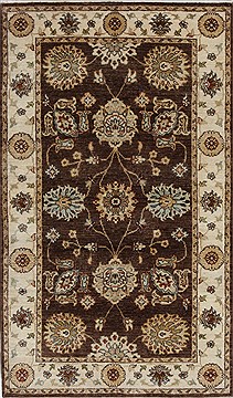 Ziegler Beige Hand Knotted 3'1" X 5'2"  Area Rug 250-27438