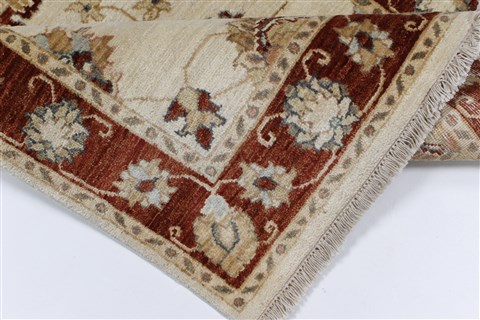 Ziegler Beige Hand Knotted 31 X 54 Area Rug 250-27440 Image 12