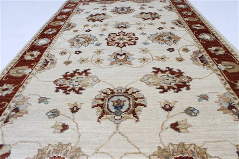 Ziegler Beige Hand Knotted 31 X 54 Area Rug 250-27440 Image 2