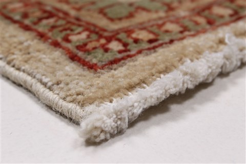 Pishavar Beige Hand Knotted 32 X 46 Area Rug 250-27441 Image 8