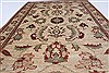 Pishavar Beige Hand Knotted 32 X 46  Area Rug 250-27441 Thumb 4