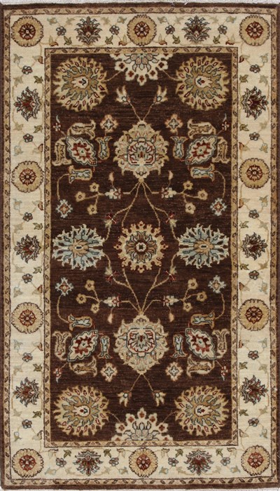 Ziegler Beige Hand Knotted 30 X 53 Area Rug 250-27442 Image 0