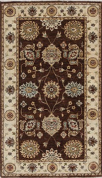 Ziegler Beige Hand Knotted 3'0" X 5'3"  Area Rug 250-27442