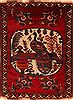 Hamedan Red Hand Knotted 37 X 49  Area Rug 100-27453 Thumb 0