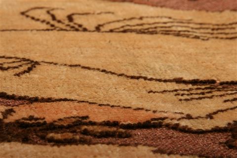 Kurdi Brown Hand Knotted 45 X 511 Area Rug 253-27454 Image 2