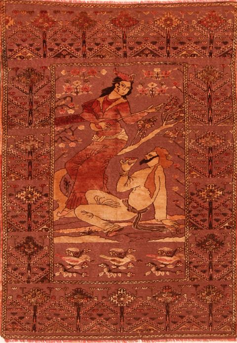 Kurdi Brown Hand Knotted 45 X 511 Area Rug 253-27454 Image 0