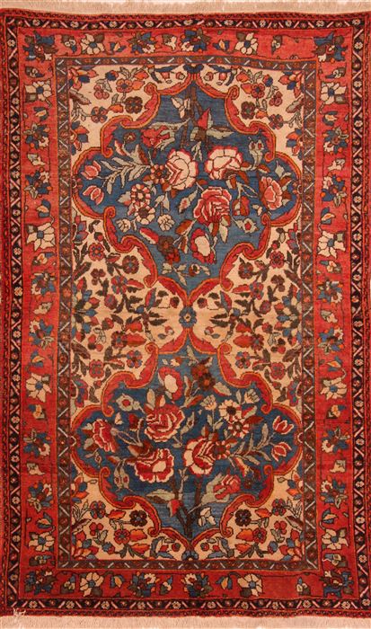 Bakhtiar Red Hand Knotted 410 X 81 Area Rug 100-27456 Image 0