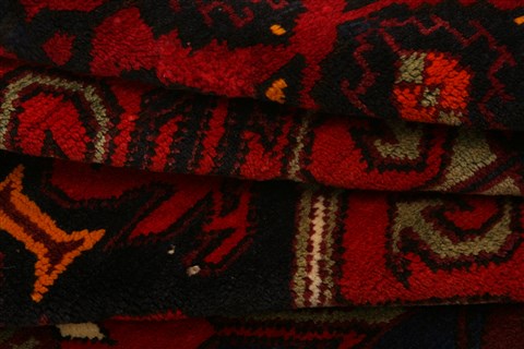 Shiraz Red Hand Knotted 410 X 72 Area Rug 100-27459 Image 6