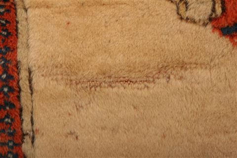 Kazak Beige Square Hand Knotted 37 X 43 Area Rug 253-27464 Image 4