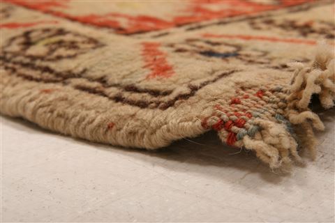 Kazak Beige Square Hand Knotted 37 X 43 Area Rug 253-27464 Image 6