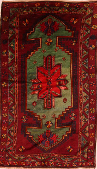 Kazak Red Hand Knotted 59 X 99 Area Rug 100-27466 Image 0
