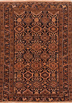 Persian Taleghan Blue Rectangle 4x6 ft Wool Carpet 27468