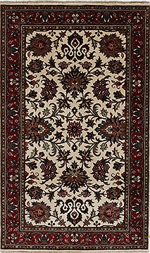 Indian Kashmar Green Rectangle 3x5 ft Wool Carpet 27475