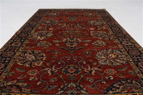Sarouk Green Hand Knotted 30 X 50 Area Rug 250-27482 Image 2