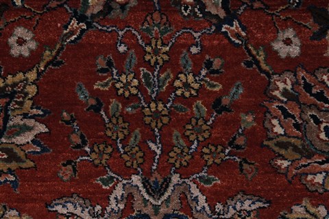 Sarouk Green Hand Knotted 30 X 50 Area Rug 250-27482 Image 4