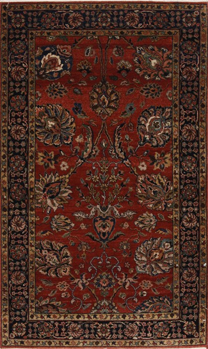Sarouk Green Hand Knotted 30 X 50 Area Rug 250-27482 Image 0