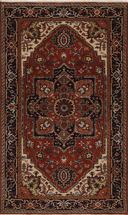 Serapi Brown Hand Knotted 30 X 50 Area Rug 250-27483 Image 0