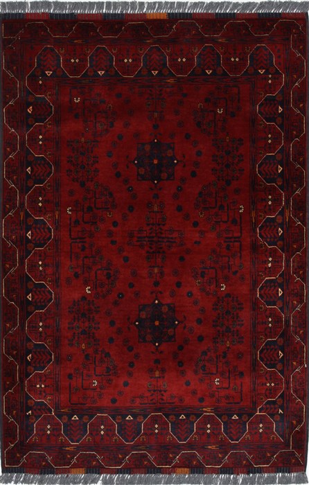Kunduz Blue Hand Knotted 34 X 410 Area Rug 250-27484 Image 0