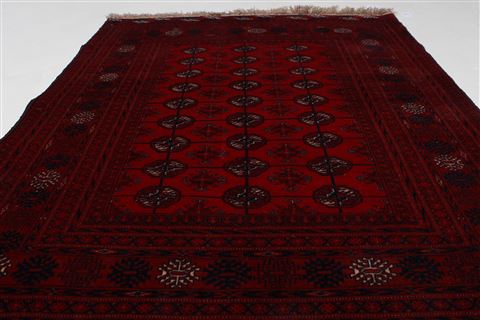 Kunduz Red Hand Knotted 33 X 42 Area Rug 250-27486 Image 1