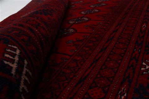 Kunduz Red Hand Knotted 33 X 42 Area Rug 250-27486 Image 7