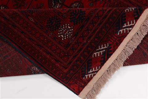 Kunduz Red Hand Knotted 33 X 42 Area Rug 250-27486 Image 8