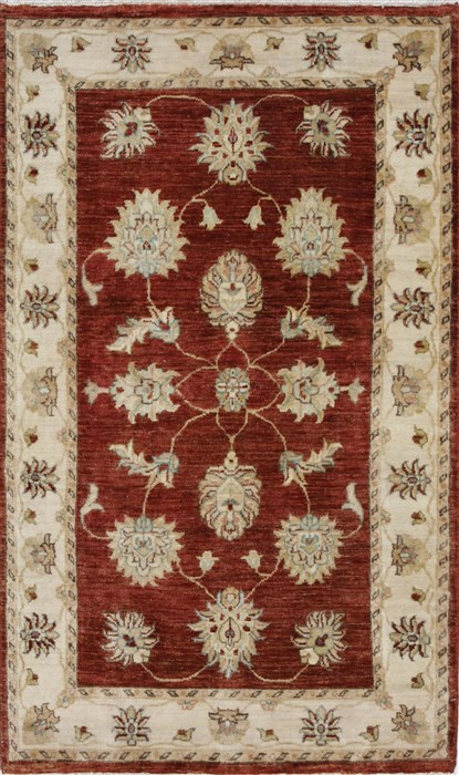 Ziegler Beige Hand Knotted 30 X 51 Area Rug 250-27488 Image 0
