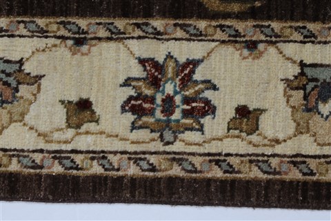 Ziegler Beige Hand Knotted 31 X 50 Area Rug 250-27491 Image 3