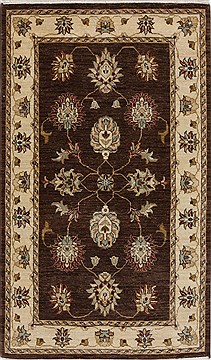 Ziegler Beige Hand Knotted 3'1" X 5'0"  Area Rug 250-27491