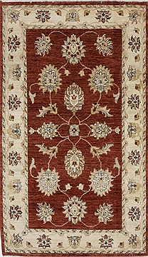 Ziegler Beige Hand Knotted 2'11" X 5'11"  Area Rug 250-27493
