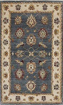 Ziegler Beige Hand Knotted 3'0" X 4'11"  Area Rug 250-27494