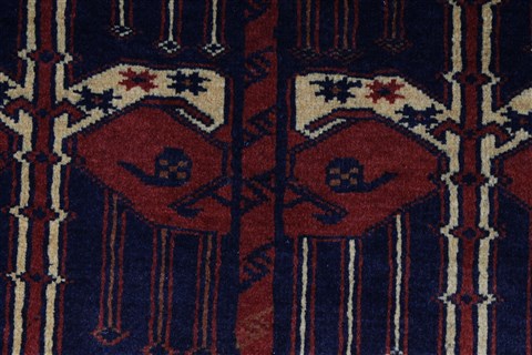 Kunduz Blue Hand Knotted 32 X 410 Area Rug 250-27495 Image 2