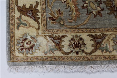 Pishavar Beige Hand Knotted 30 X 52 Area Rug 250-27503 Image 8