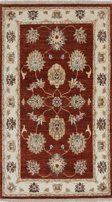 Ziegler Beige Hand Knotted 30 X 51  Area Rug 250-27504 Image 0