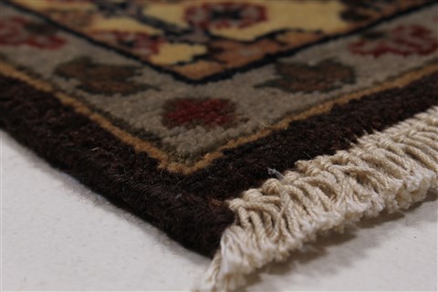 Pishavar Beige Hand Knotted 30 X 50 Area Rug 250-27506 Image 13