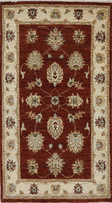 Ziegler Beige Hand Knotted 30 X 50  Area Rug 250-27508 Image 0