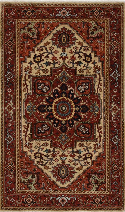 Serapi Brown Hand Knotted 211 X 411  Area Rug 250-27514 Image 0